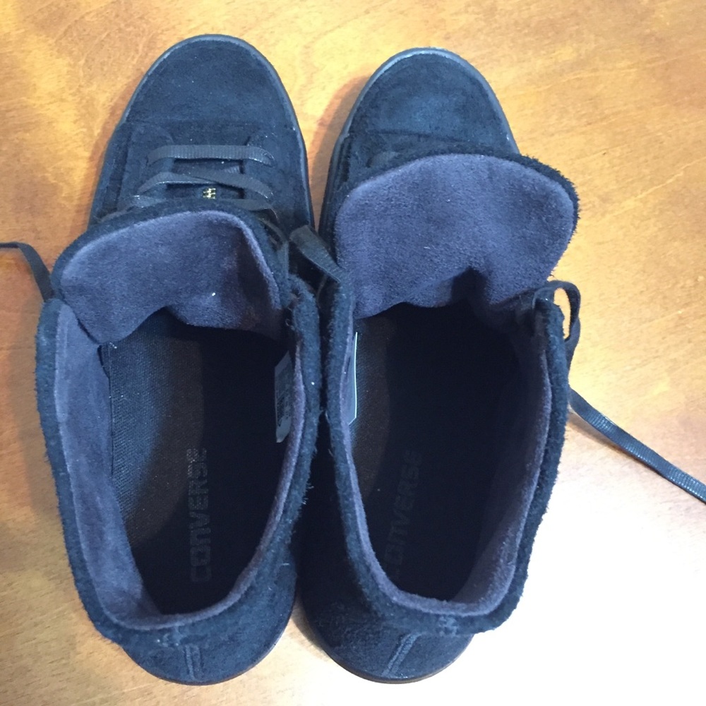 Converse all stars NWOT black suede w pockets - Picture 6 of 7